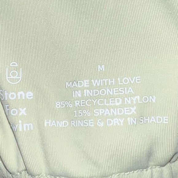 🌻NEW w.tags REVOLVE Stone Fox Swim Aloe Wash Rico Halter Top Size XS & Medium - Picture 4 of 10